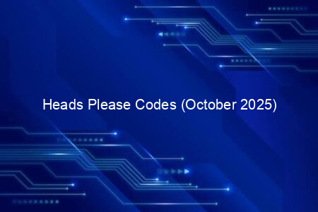 Heads Please Codes (October 2025)
