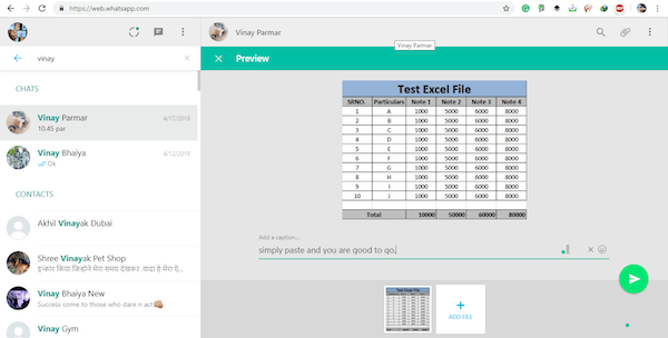 Cara Mengirim Dokumen Microsoft Excel Menggunakan WhatsApp Web