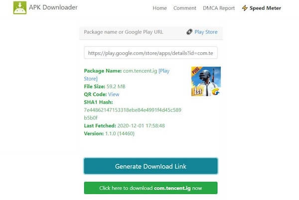 Click Generate Download Link