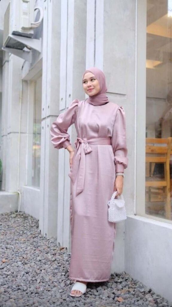 Gamis Satin Polos