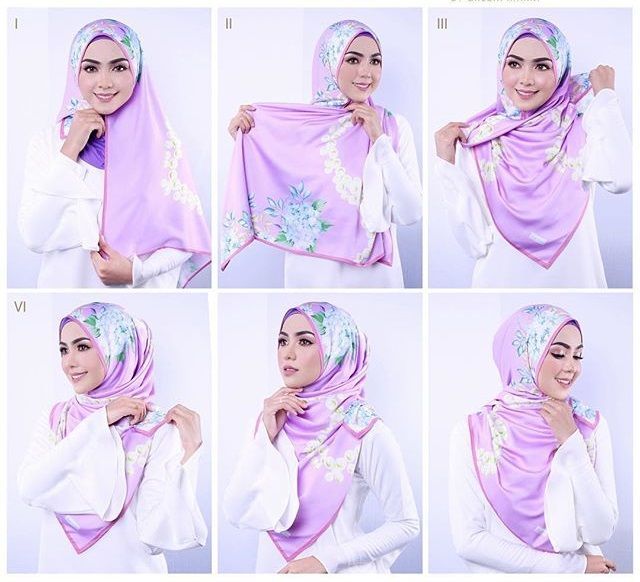 Hijab Segi Empat yang Elegan