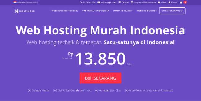 Hostinger ID dengan Performa Memadai