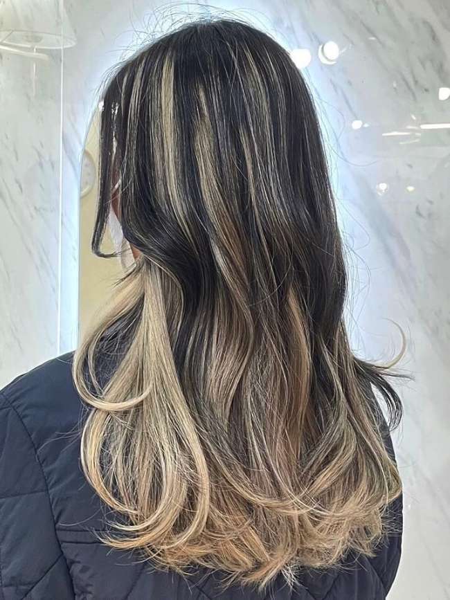 Korean Layered Balayage