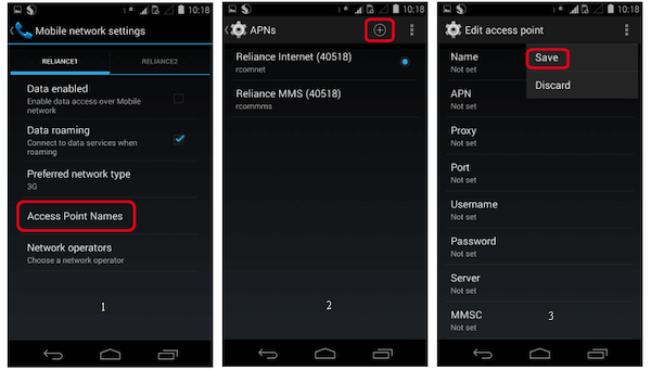 Lalu tap pada opsi APN Access Point Name