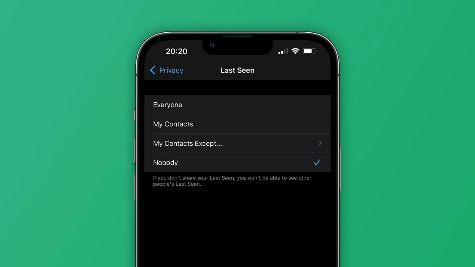 Non-aktifkan Fitur Last Seen