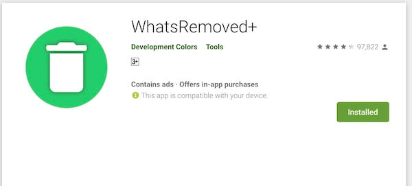 Pakai Aplikasi WhatsRemoved+