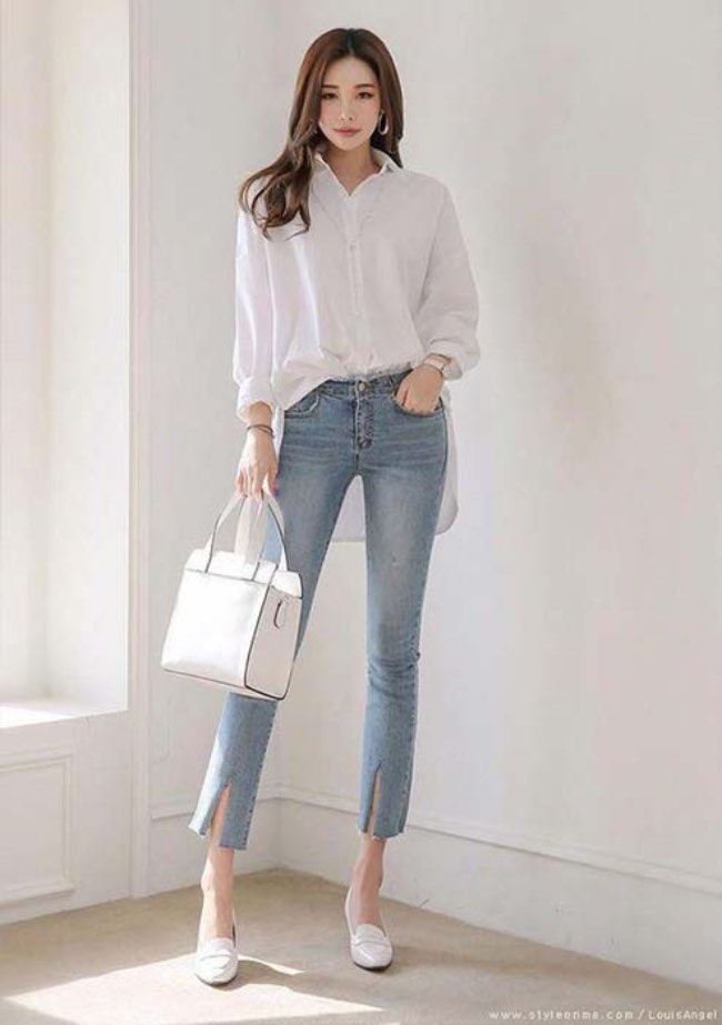 Rapi dengan Kemeja dan Jeans