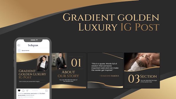 Template Elegant Golden Slideshow