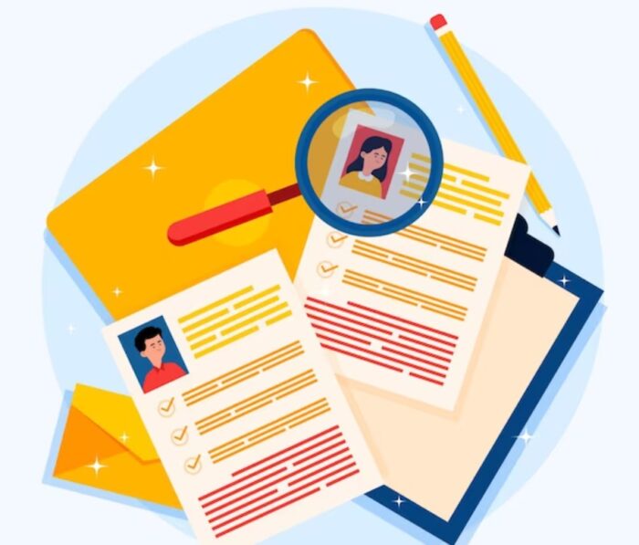 ilustrasi dokumen melamar kerja