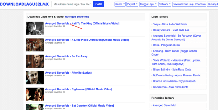 Download Lagu MP3 dari Downloadlagu321