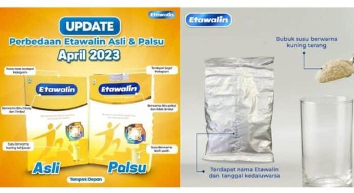 perbedaan Etawalin asli dan palsu