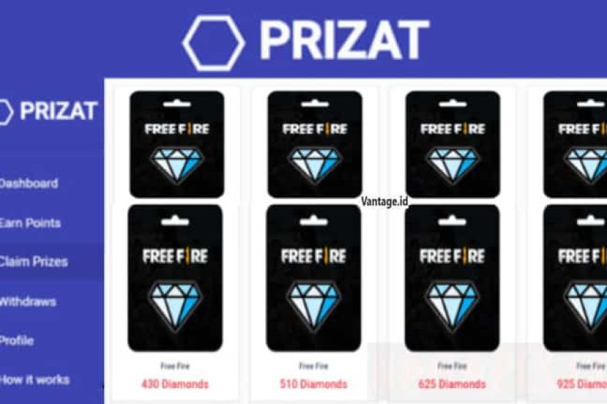 Prizat com Diamond FF, ML &amp; PUBG Klaim Gratis 2026!