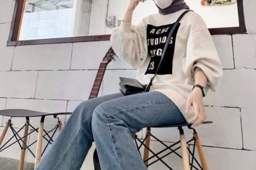 6 OOTD Sweater Hijab Oversized, Rok, Skinny Pants, Jamin Kece!