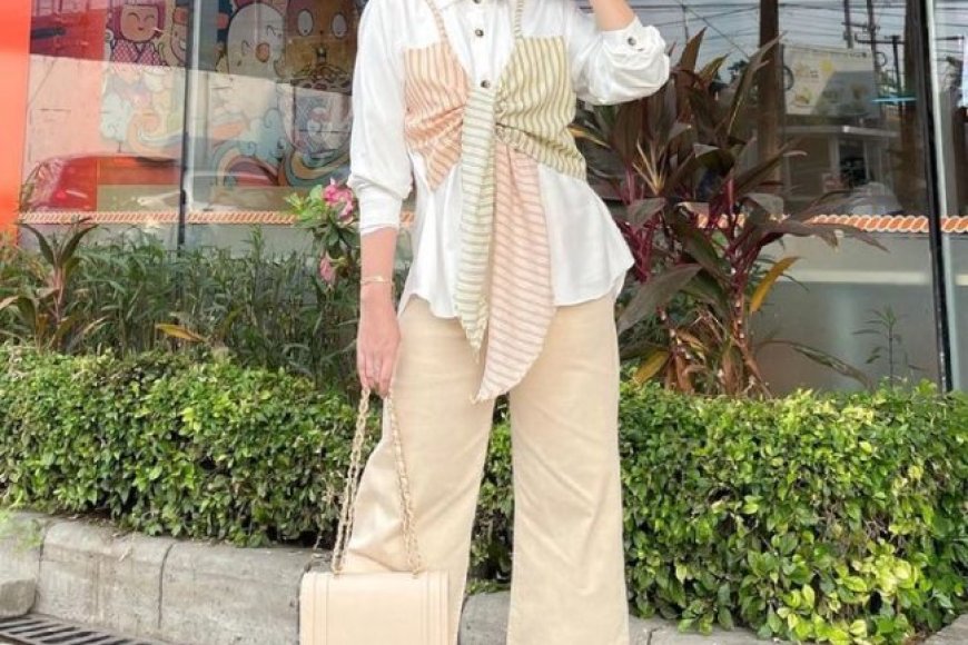 8 Tips OOTD Celana Cream Wanita yang Modis untuk Hijabers