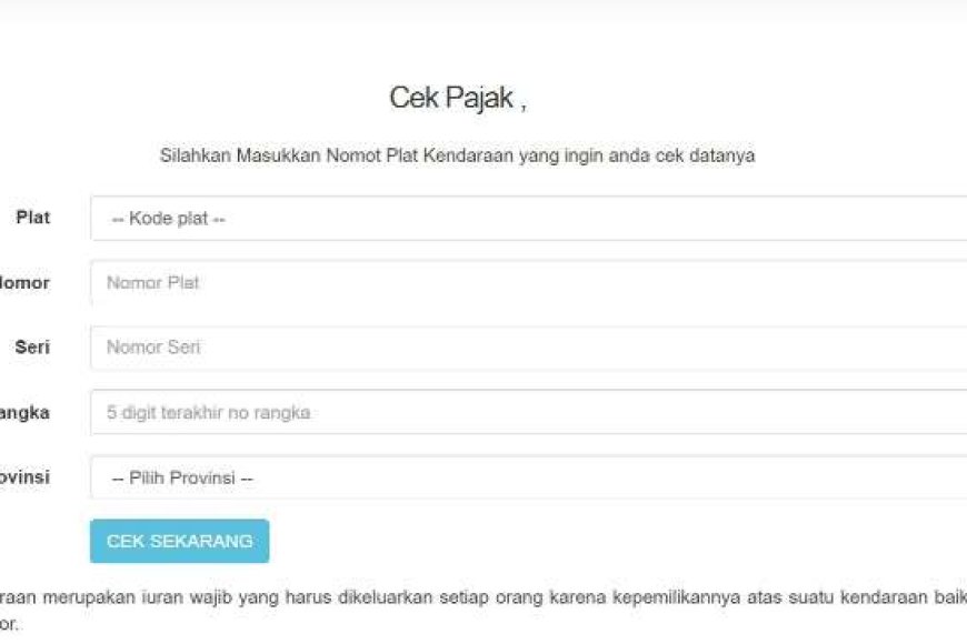 5 Cara Cek Pajak Motor Lewat HP Online dan Offline, Praktis!