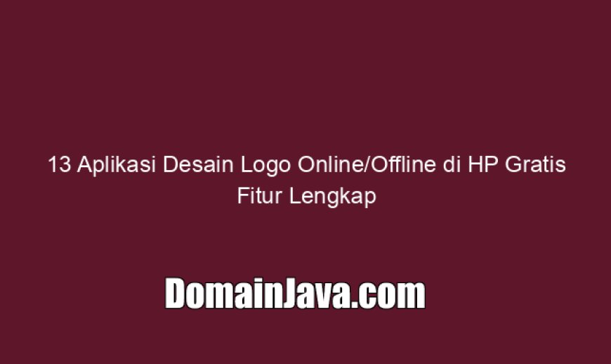 13 Aplikasi Desain Logo Online/Offline di HP Gratis Fitur Lengkap