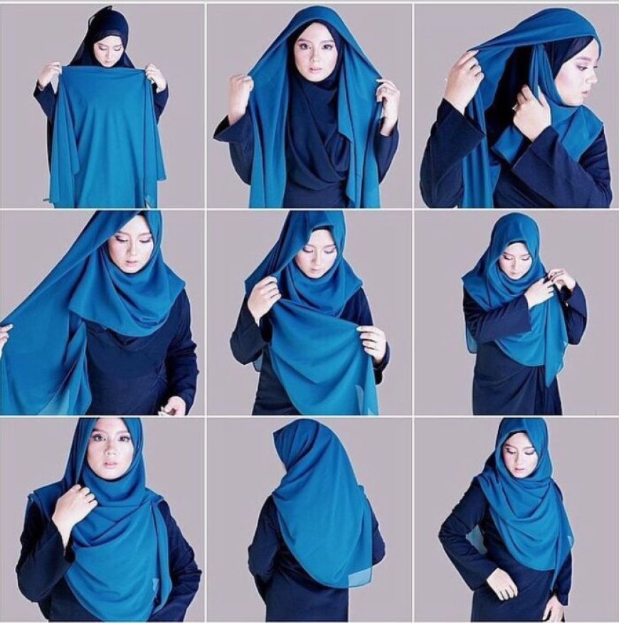 6 Tutorial Hijab Segi Empat Menutup Dada, Syar’i dan Sopan