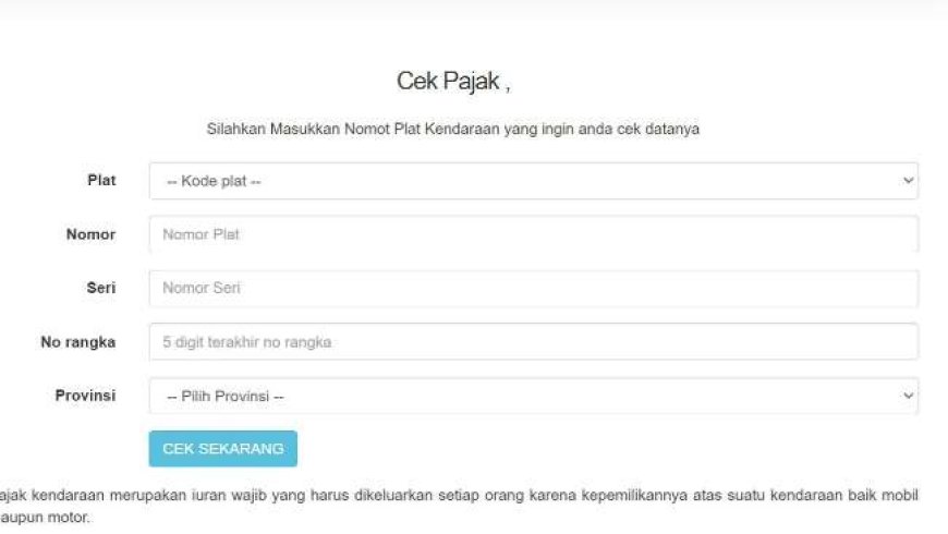 5 Cara Cek Pajak Motor Lewat HP Online dan Offline, Praktis!