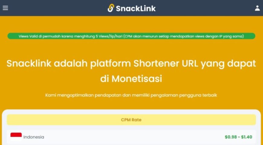 Snacklink ID – Situs Penghasil Uang Terbukti Membayar Terbaik