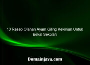 10 Resep Olahan Ayam Giling Kekinian Untuk Bekal Sekolah