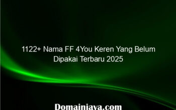 1122+ Nama FF 4You Keren Yang Belum Dipakai Terbaru 2025