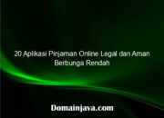 20 Aplikasi Pinjaman Online Legal dan Aman Berbunga Rendah