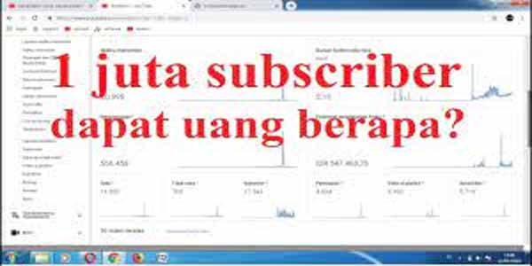 Berapa Gaji YouTuber 1 Juta Subscriber? Berikut Cara Menghitungnya