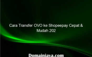 Cara Transfer OVO ke Shopeepay Cepat & Mudah 2025