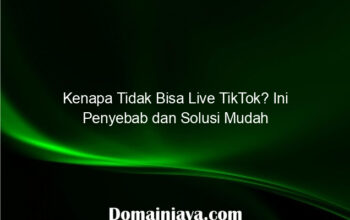 Kenapa Tidak Bisa Live TikTok? Ini Penyebab dan Solusi Mudah