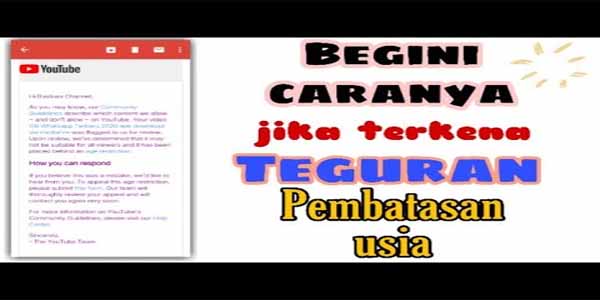 Cara Membuka Konten Batasan Usia di YouTube Android