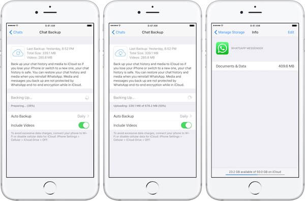 Cara Backup Whatsapp iPhone di iCloud