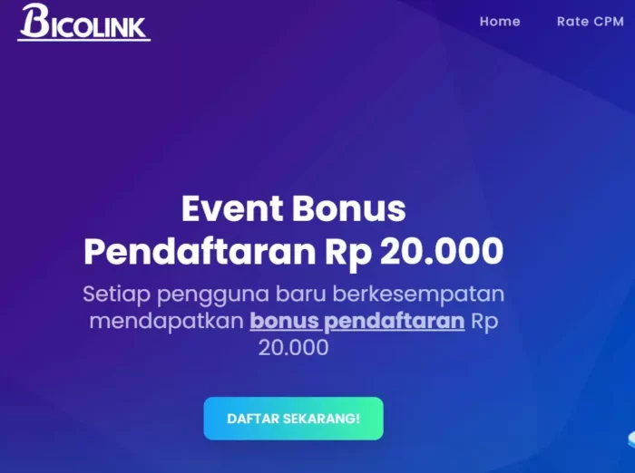 Cara Daftar Di Situs Bicolink Sebar Link