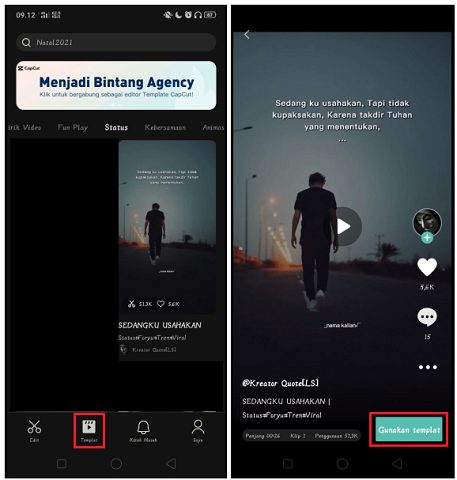 Cara Download Video Template Capcut Tanpa Watermark