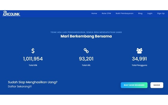 Cara Mendapatkan Uang Dari Bicolink Sebar Link