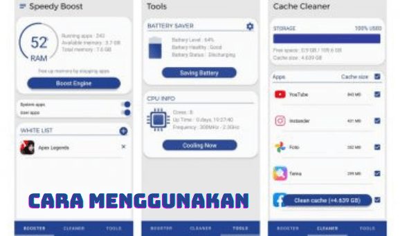 Cara Menggunakan Speedy Boost Mod Apk