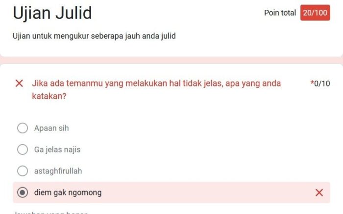 Cara Mengisi Link Ujian Julid Viral