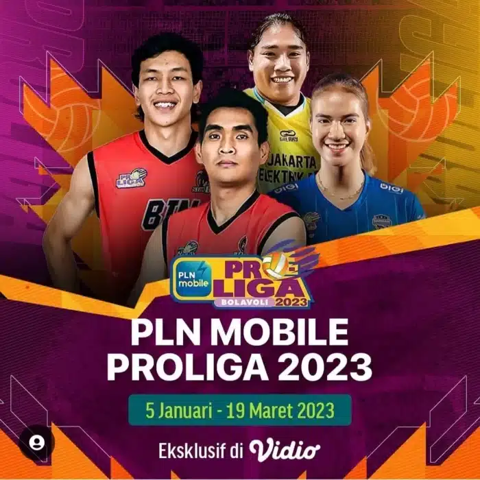 Cara Nonton Proliga 2023 Melalui Aplikasi Vidio