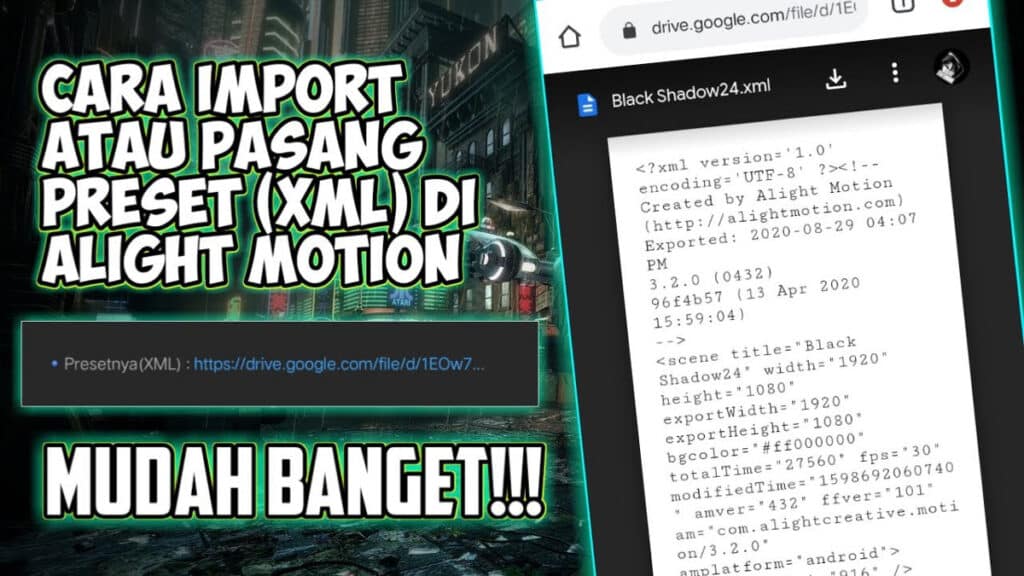 Download Preset XML Alight Motion