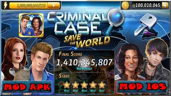 Fitur fitur unggulan Criminal Case Mod Apk