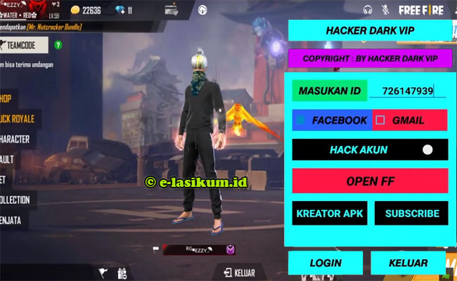 Download Hacker Dark VIP Mod APK Hack Akun FF Terbaru 2021