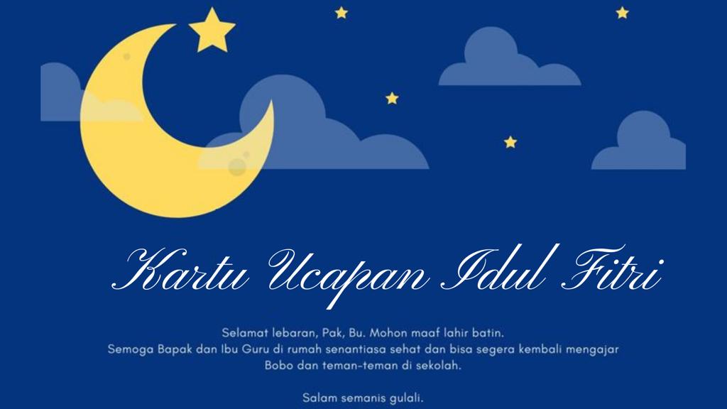 Kartu Ucapan Idul Fitri