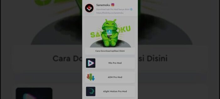 Langkah Penginstallan Sanemoku Mod Apk