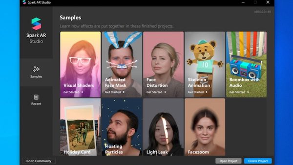 Mendownload Spark AR Studio