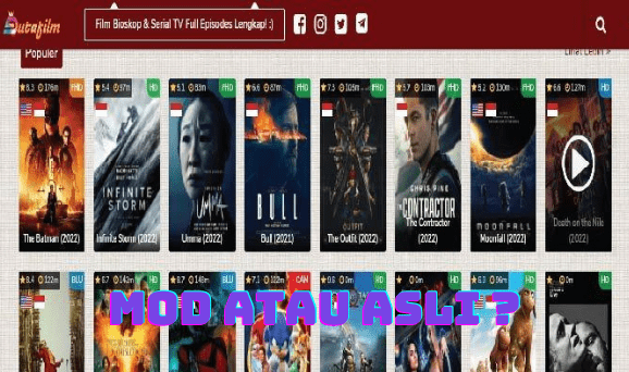 Perbedaan Dutafilm Mod Apk Dengan Original