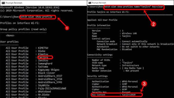 Sekarang pilih WiFi yang mau kamu lihat passwordnya.