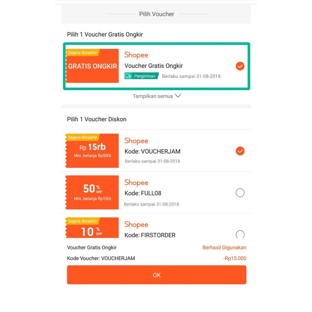 Voucher Gratis Ongkir