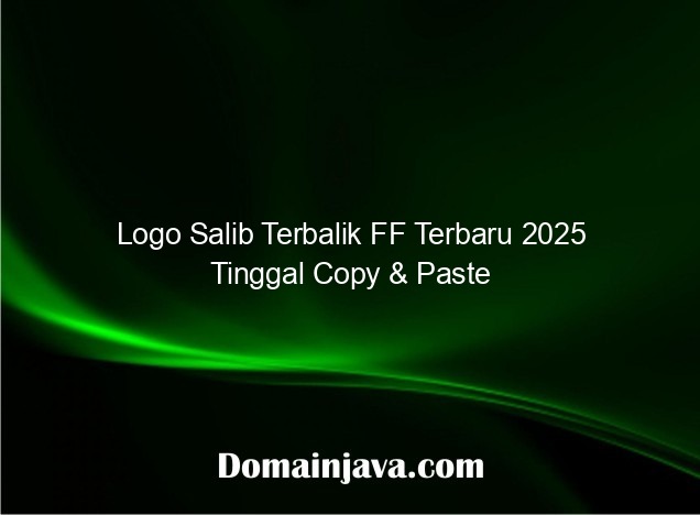 Logo Salib Terbalik FF Terbaru 2025 Tinggal Copy & Paste