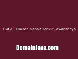 Plat AE Daerah Mana? Berikut Jawabannya