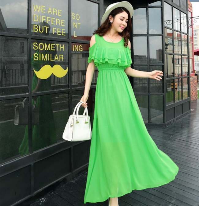 8 Long Dress Korea Panjang Kekinian Ala Drakor, Hits Abis!