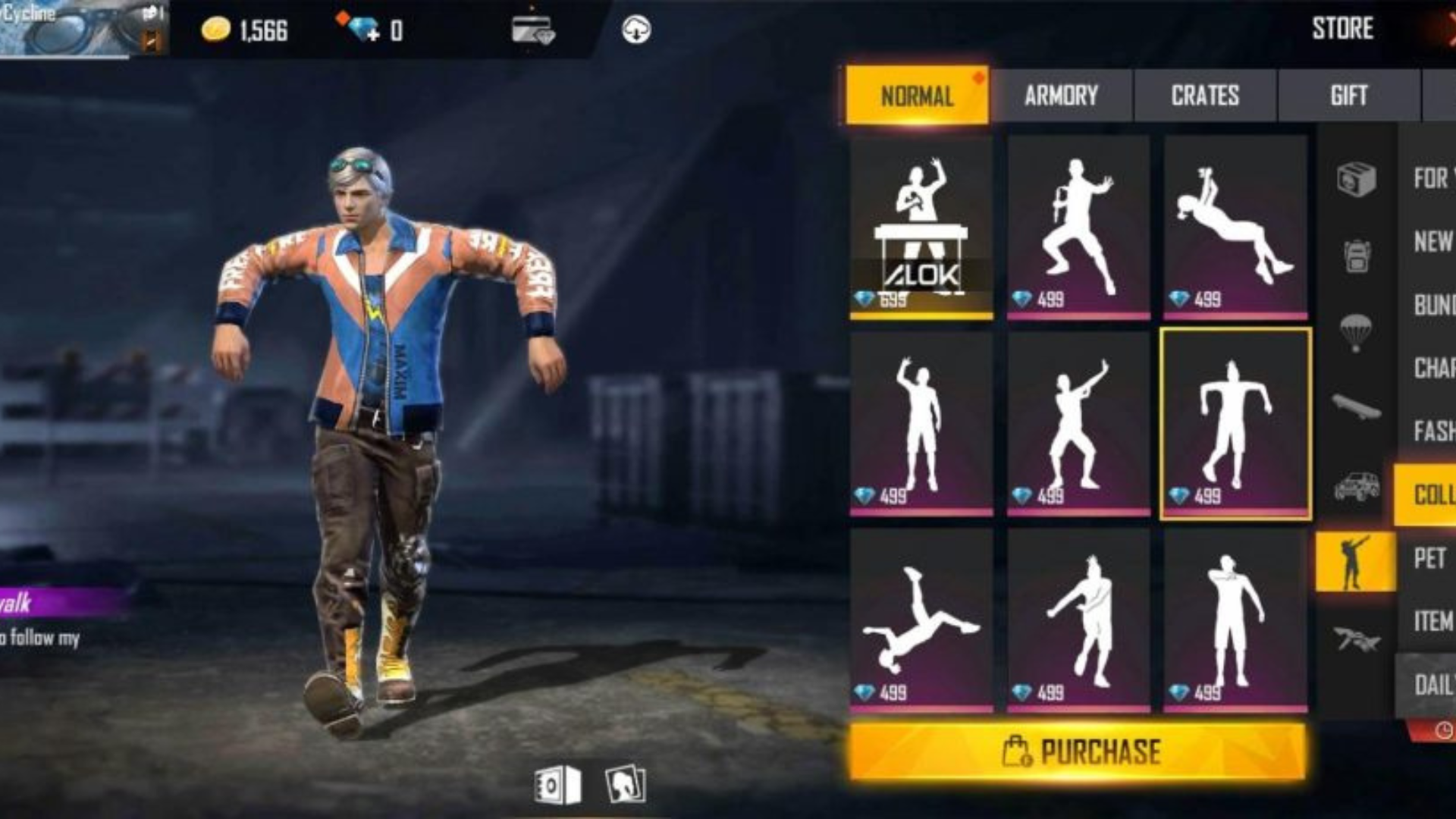 Emote Free Fire Gratis : Begini Cara Mendapatkannya